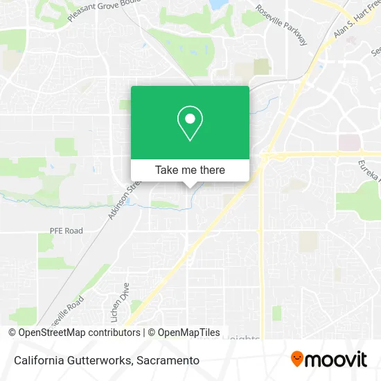 Mapa de California Gutterworks