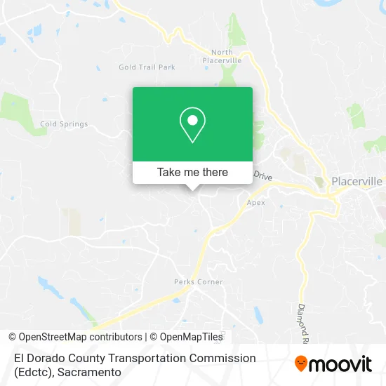 El Dorado County Transportation Commission (Edctc) map