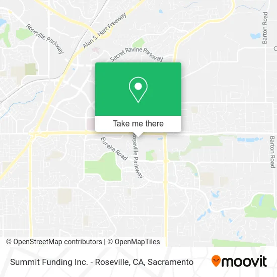 Summit Funding Inc. - Roseville, CA map