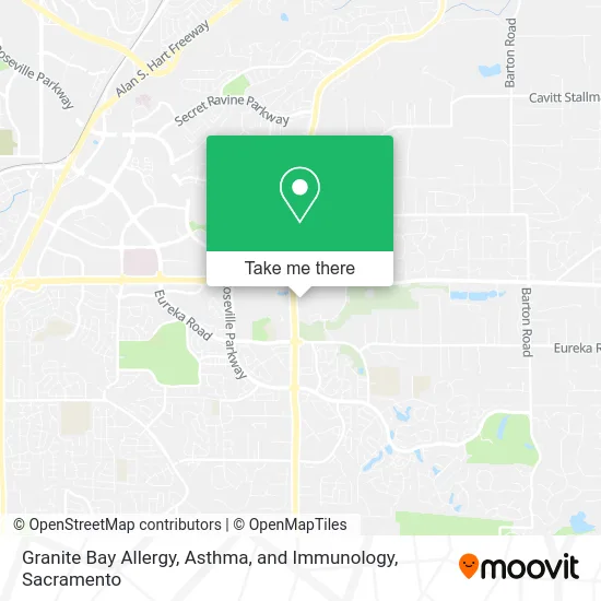 Granite Bay Allergy, Asthma, and Immunology map