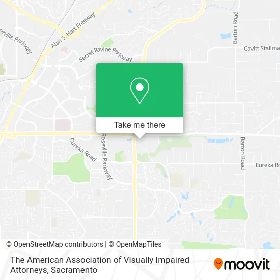 Mapa de The American Association of Visually Impaired Attorneys