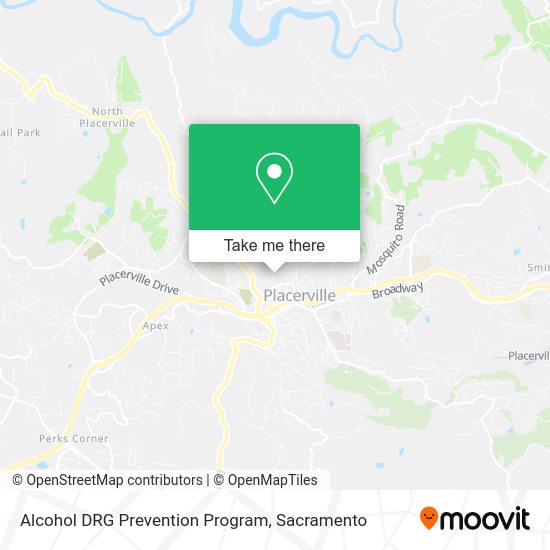 Alcohol DRG Prevention Program map