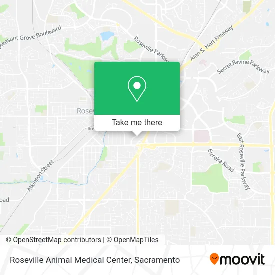 Roseville Animal Medical Center map