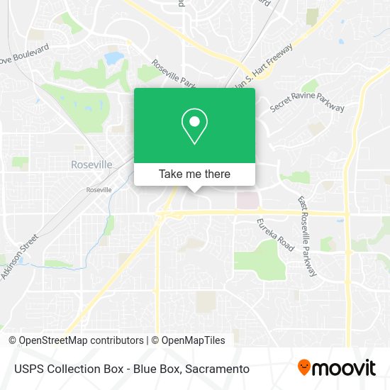 USPS Collection Box - Blue Box map