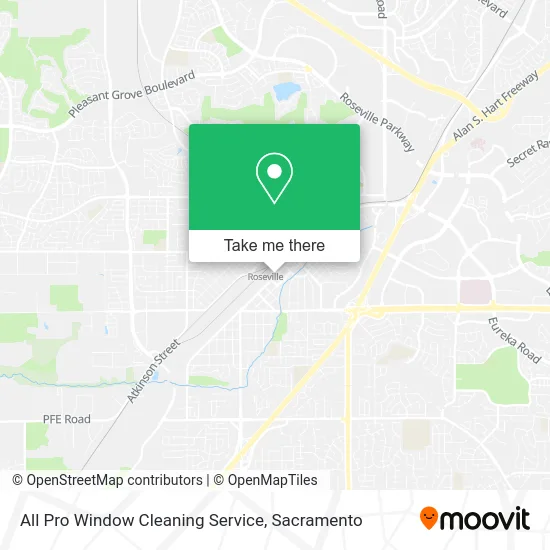 Mapa de All Pro Window Cleaning Service