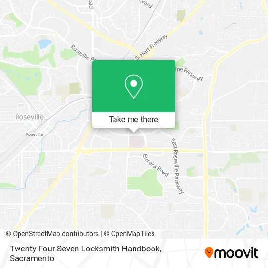 Twenty Four Seven Locksmith Handbook map