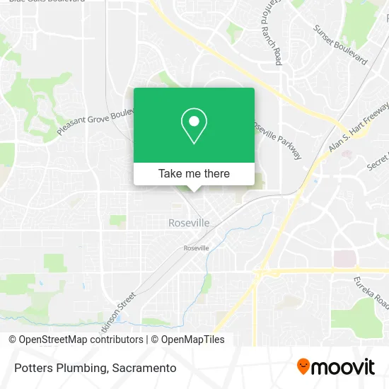Potters Plumbing map