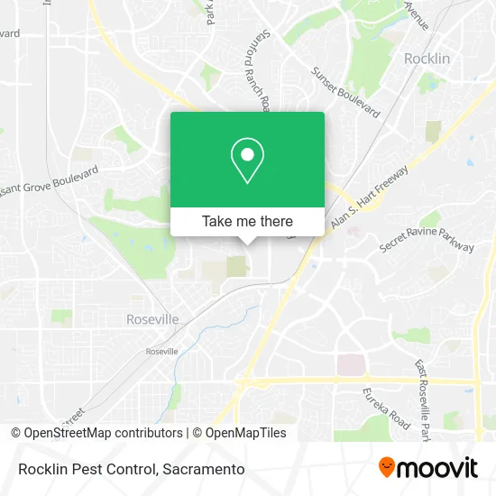 Rocklin Pest Control map