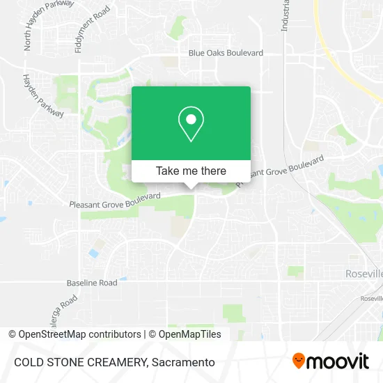 Mapa de COLD STONE CREAMERY
