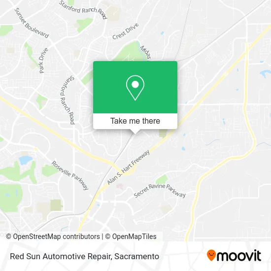Mapa de Red Sun Automotive Repair