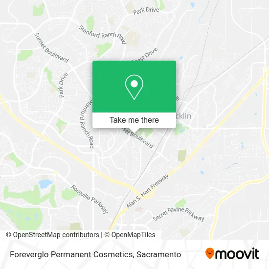 Mapa de Foreverglo Permanent Cosmetics