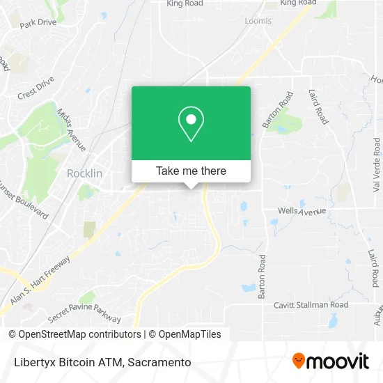 Mapa de Libertyx Bitcoin ATM