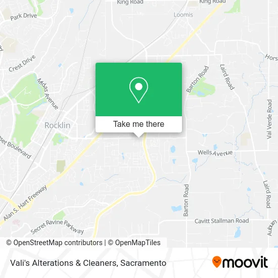 Mapa de Vali's Alterations & Cleaners
