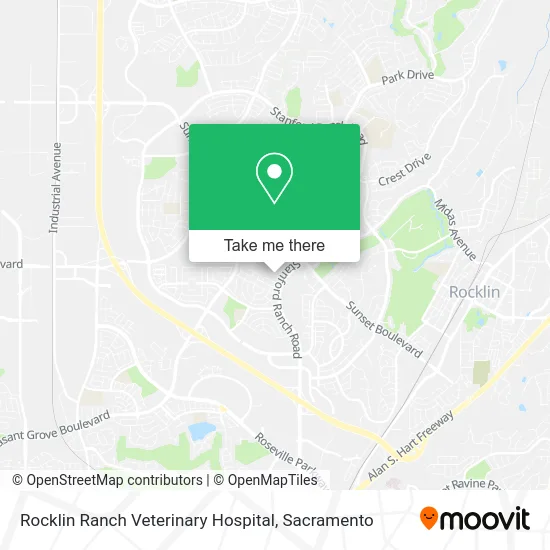 Mapa de Rocklin Ranch Veterinary Hospital