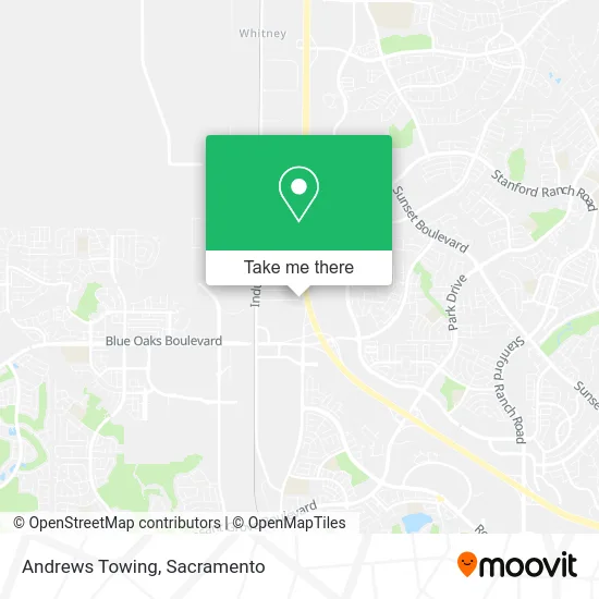Mapa de Andrews Towing