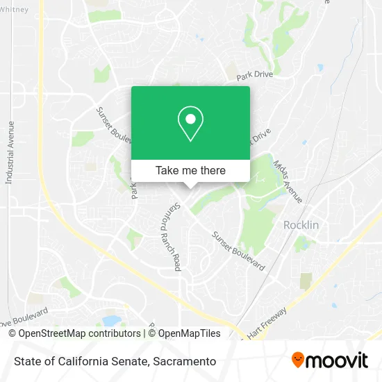 Mapa de State of California Senate