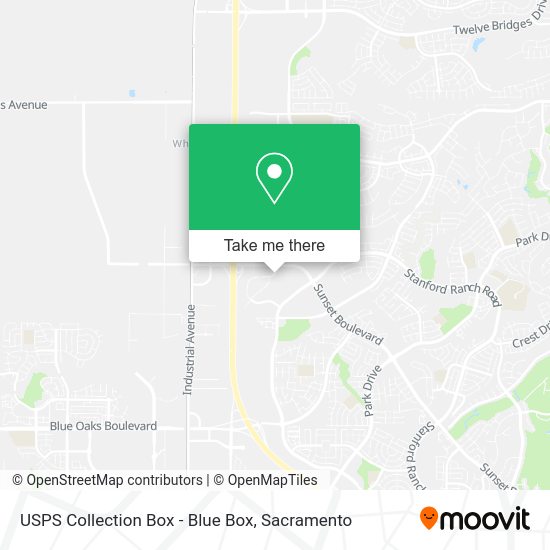 USPS Collection Box - Blue Box map