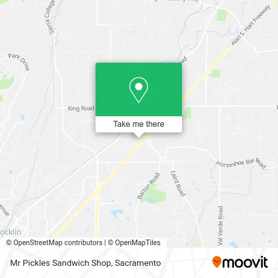 Mr Pickles Sandwich Shop map