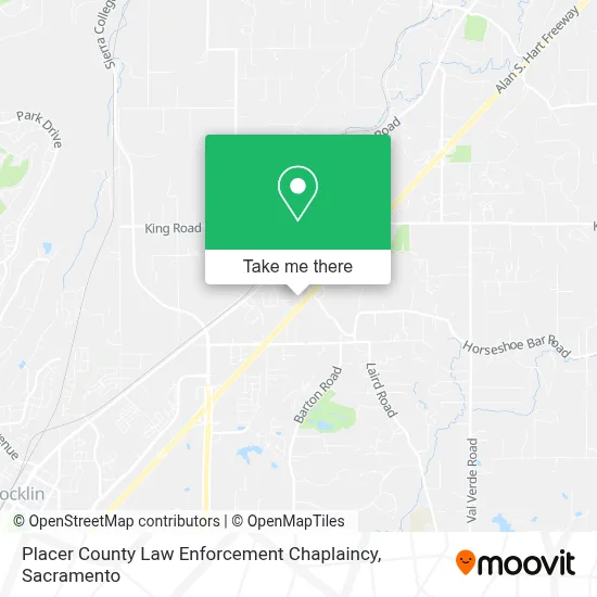 Placer County Law Enforcement Chaplaincy map