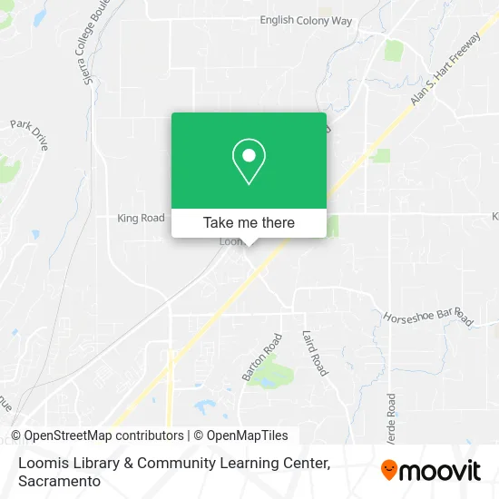 Mapa de Loomis Library & Community Learning Center