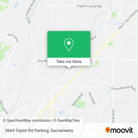 Mapa de 3669 Taylor Rd Parking