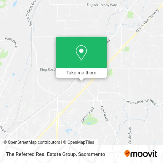The Referred Real Estate Group map