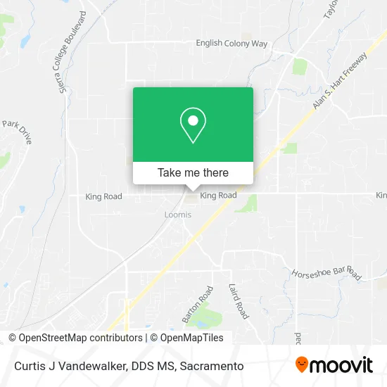 Mapa de Curtis J Vandewalker, DDS MS