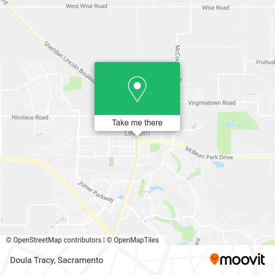 Mapa de Doula Tracy