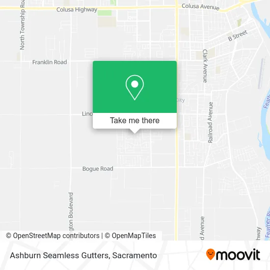 Mapa de Ashburn Seamless Gutters