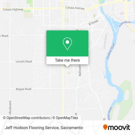Jeff Hodson Flooring Service map