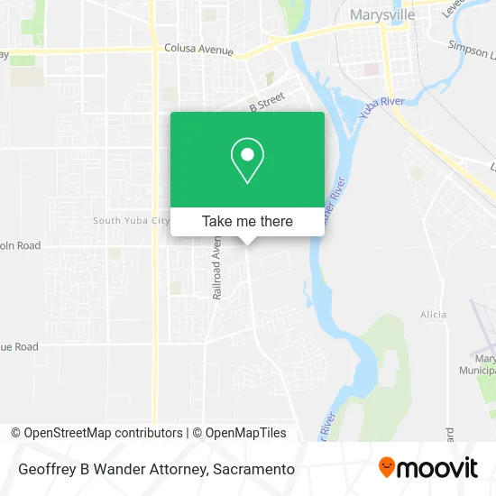 Mapa de Geoffrey B Wander Attorney