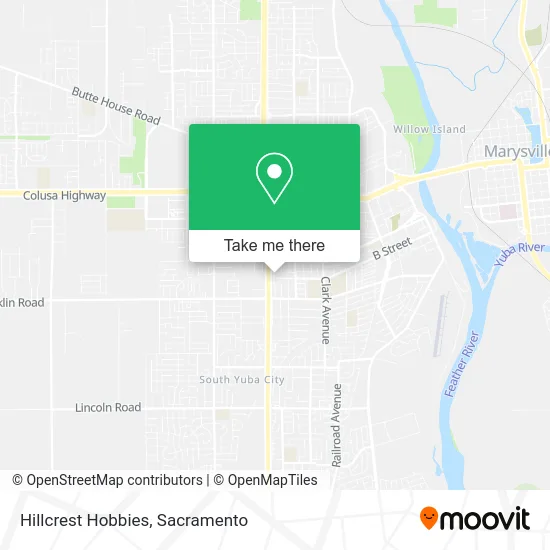 Mapa de Hillcrest Hobbies