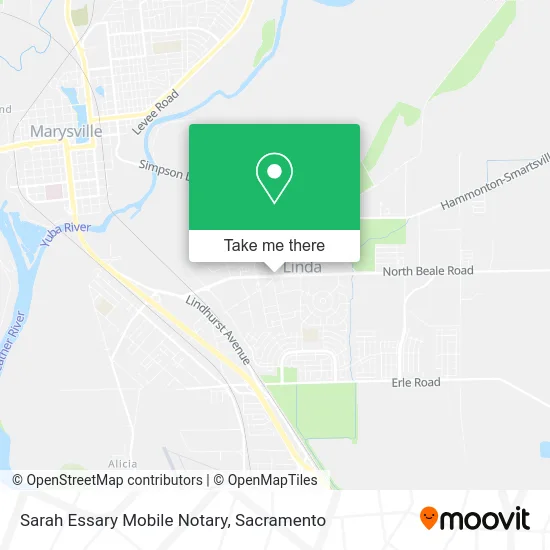 Sarah Essary Mobile Notary map