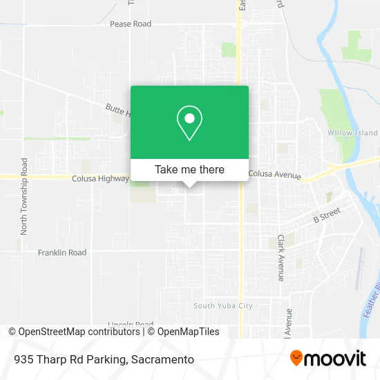 Mapa de 935 Tharp Rd Parking