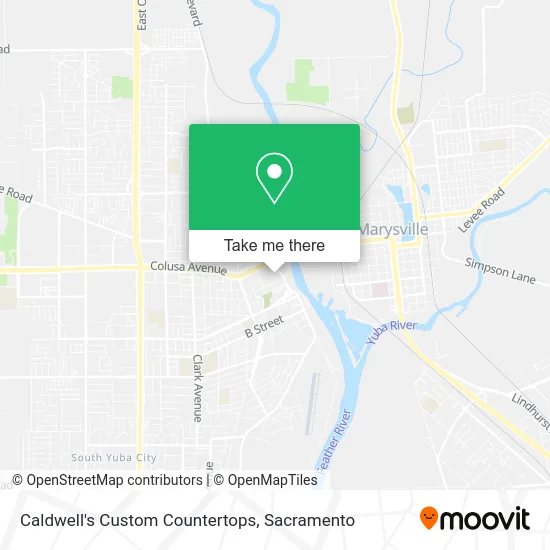 Mapa de Caldwell's Custom Countertops