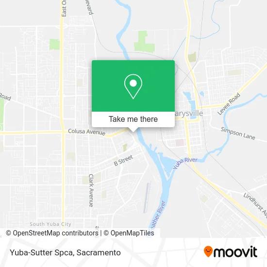Mapa de Yuba-Sutter Spca