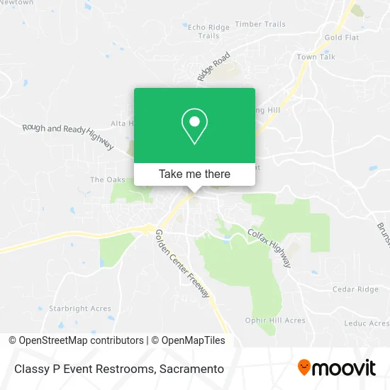 Mapa de Classy P Event Restrooms