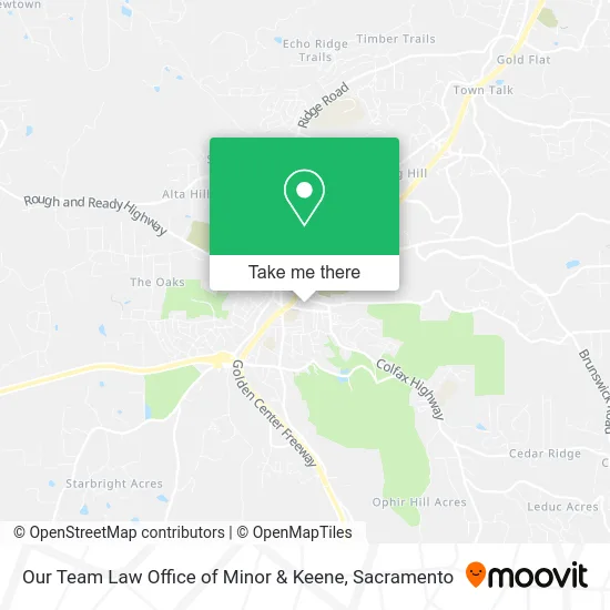 Our Team Law Office of Minor & Keene map