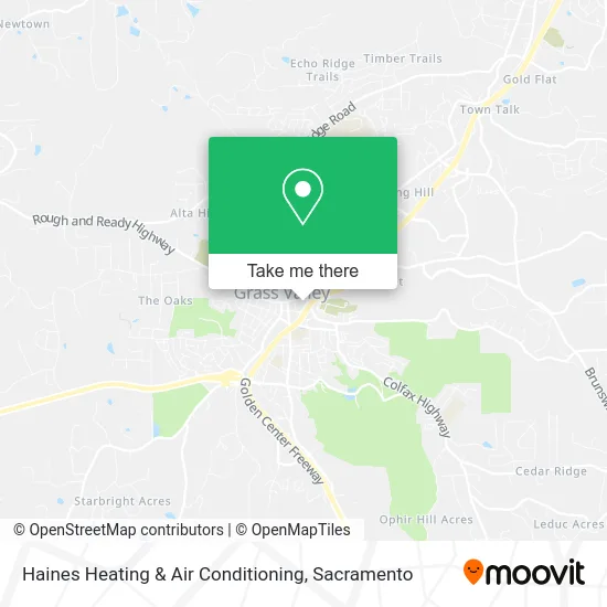 Haines Heating & Air Conditioning map