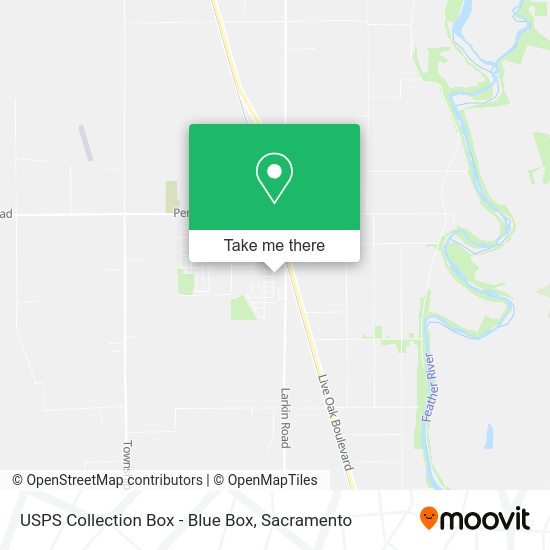 USPS Collection Box - Blue Box map