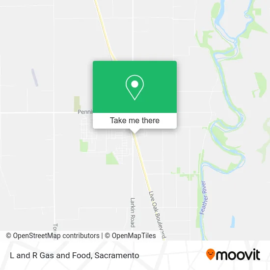 L and R Gas and Food map