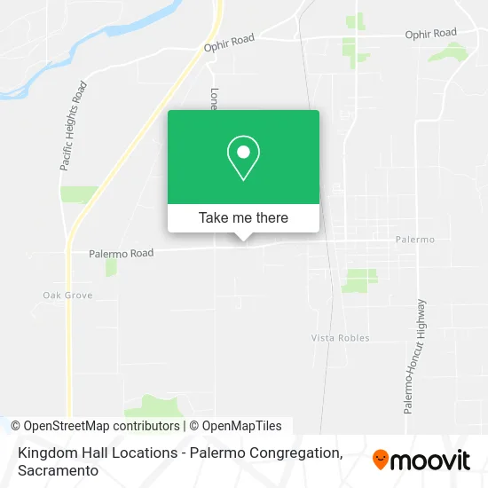 Kingdom Hall Locations - Palermo Congregation map
