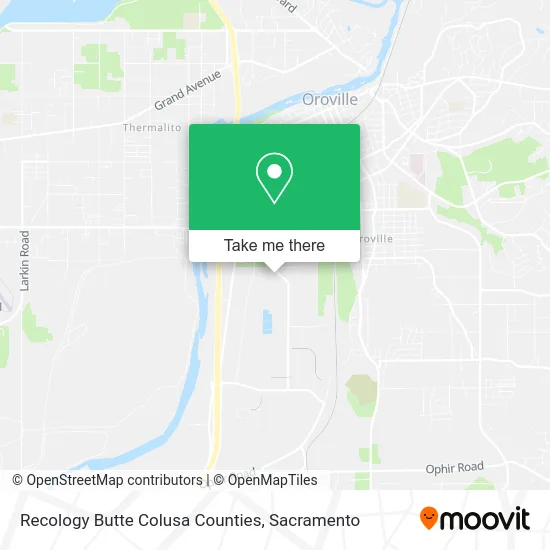 Recology Butte Colusa Counties map