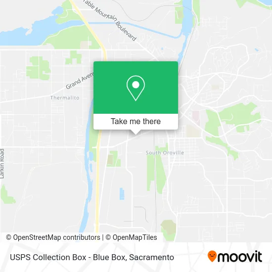 USPS Collection Box - Blue Box map