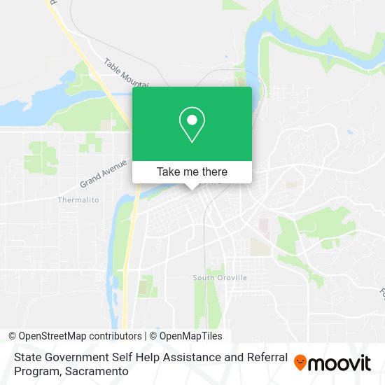State Government Self Help Assistance and Referral Program map