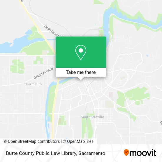 Butte County Public Law Library map