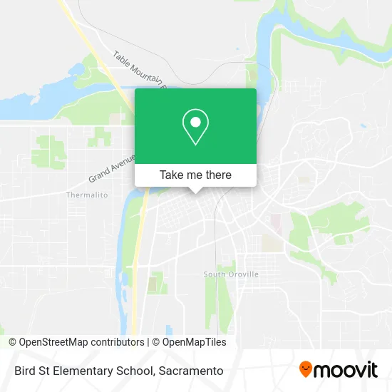 Bird St Elementary School map