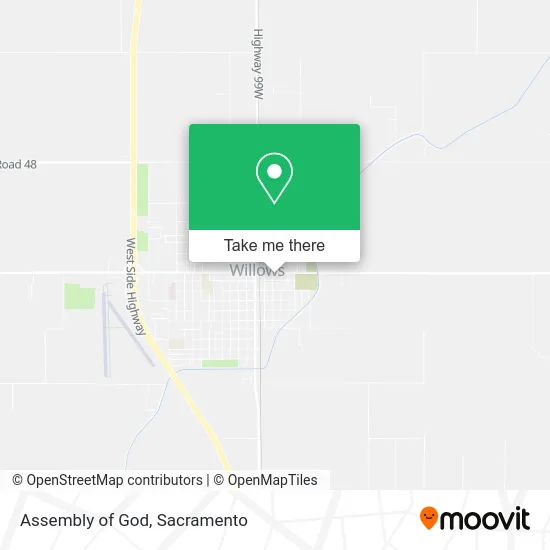 Mapa de Assembly of God