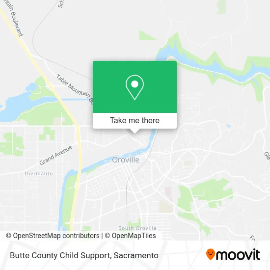 Butte County Child Support map