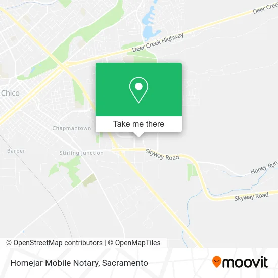 Mapa de Homejar Mobile Notary